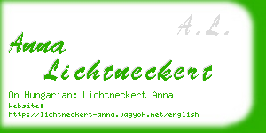 anna lichtneckert business card